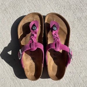 Oiled Leather Gizeh Birkenstocks